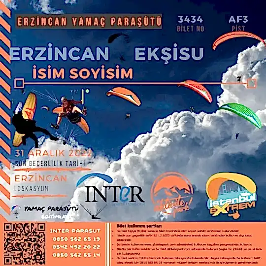 Erzincan Yamaç Paraşütü