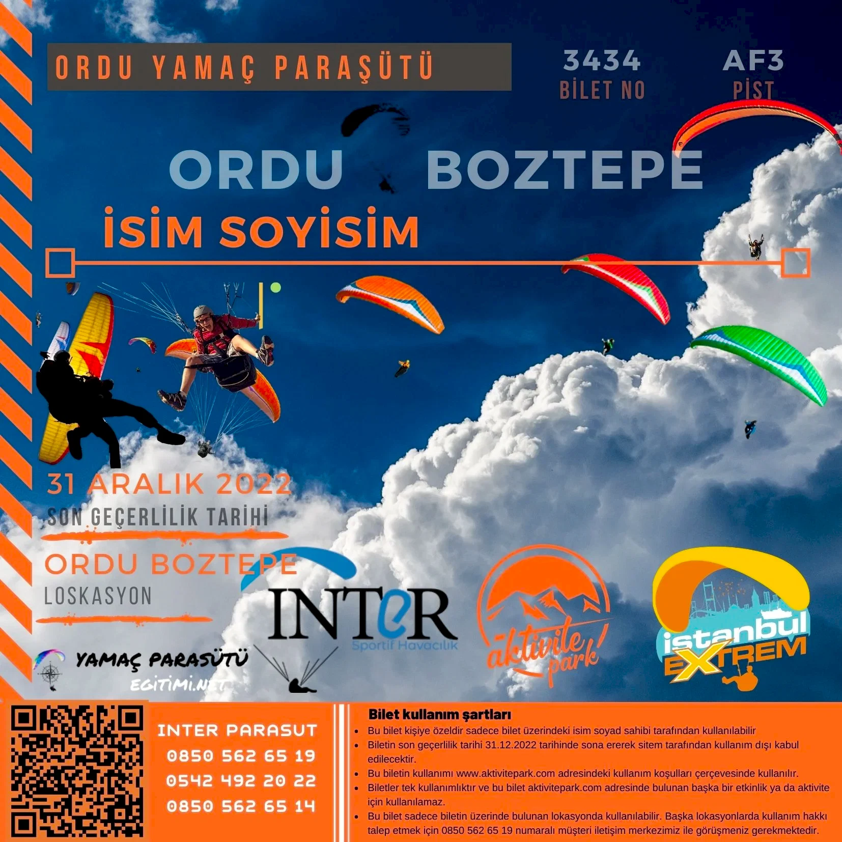 Ordu Yamaç Paraşütü